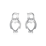 Animal Penguin Earrings Silver High Quality Women Fancy Earrings