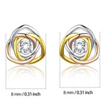 S925 Sterling Silver Creative Personality Rose Earrings Pendant Jewelry Cross-Border Exclusive