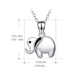 Cute Animal Jewelry Silver Design Elephant Chain Necklace Wholesale