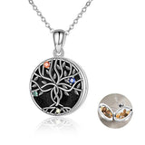 Silver Tree of Life Locket Necklace 