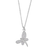 Dragonfly Cubic Zirconia Pendant Necklace