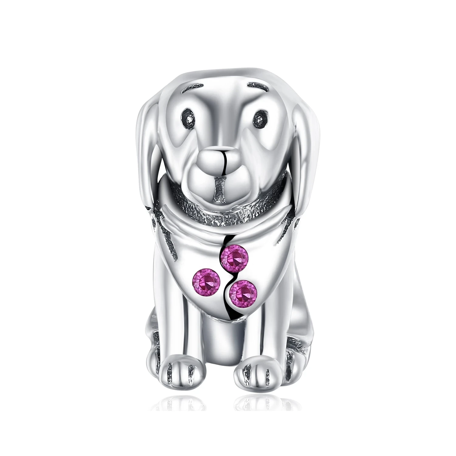 Puppy Dog 925 Sterling Silver Beads Charms