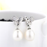New Excellent Butterfly Earrings Mounting Simple Wedding Earrings