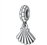 Shell Necklace Pendant Bracelet Beaded S925 Sterling Silver Beads Dangles