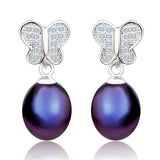 Women Drop Pearl Earrings Manufacturer Jewelry Bead Black Pearl Earring