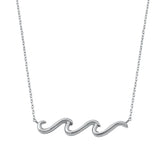Waves pendant necklace