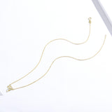 S925 Sterling Silver Envelope Pendant Necklace Gold Plated Zircon Necklace