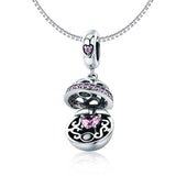 S925 Sterling Silver Zirconia Love Surprise Charms