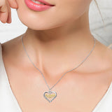 Heart Shaped For Mom Neckalce Wholesale 925 Sterling Silver Jewelry For Gifts