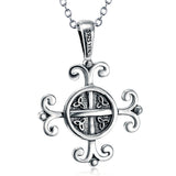 Celtic Good Luck Knot Necklace Jewelry 925 Sterling Silver Necklace