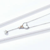 925 Sterling Silver White Shell Heart Necklace for Women  Necklaces Pearl Fashion Jewelry