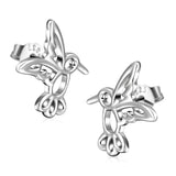 Hot Sale Korea Jewellery 925 Sterling Silver Big Bird Animal Shape Earrings Women