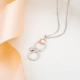 925 Sterling silver rose gold color love heart stethoscope pendant necklaces sterling silver jewelry