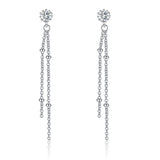 Elegant Women Tassel Chain Earrings Design S925 Stamped Popular Earrings
