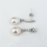 Ladies Pearl Earrings Designs Mounting ,Pendant Earrings Woman