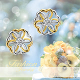 Gorgeous Bridal Jewelry Bridesmaid Gift AAA Cubic Zirconia Stud Earrings