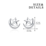 Star Moon Earrings Europe and the United States Handmade Temperament Earrings