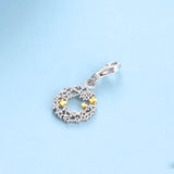 S925 Sterling Silver Fashion New Garland Butterfly Charms