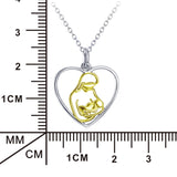 Maternal Love Necklace Customed 925 Sterling Silver Jewelry For Gifts