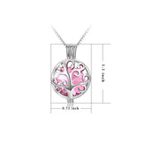 Perfume Life Tree Necklace Cage Pendant Flower Ball Stone Cage