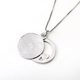 customization big round and gold heart shape pendant necklace