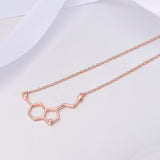 Rose Gold Plated 925 Silver Jewellery Fashion Custom Charm Necklace