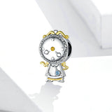 925 Sterling Silver Magic Clock Elf Charm For DIY Bracelet  Fashion Jewelry For Women