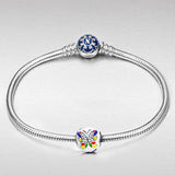 Colorful Butterfly Mothers Day Gifts for Mom 925 Sterling Silver Bead Charms Multicolor Enamel Charm for Bracelets Necklaces Birthday Anniversary Jewelry Gifts for Women