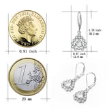 beautiful zirconia drop earrings design European style jewelry earrings