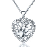 Cat Claw  Animal Footprint S925 Sterling Silver Necklace Pendant Animal Jewelry