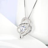 I Love You To The Moon And Back Necklace Factory 925 Sterling Silver Jewelry For Lovers