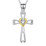 Popular Cross Religious Charm Necklace Hot Selling Silver Necklace