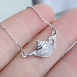 Teapot Pendant Charm Necklace With CZ Factory Price 925 Sterling Silver