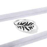 925 Sterling Silver Exquisite Feather Finger Rings for Girlfriend Wedding Band Engagement Statement Jewelry