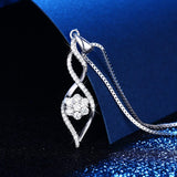 S925 Sterling Silver Creative Micro-Set Multi-Drill Goddess Tears Pendant Necklace Female Jewelry Cross-Border Exclusive