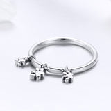 S925 Sterling Silver Pet Fascination Ring Oxidized Ring