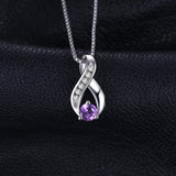 S925 Sterling Silver Creative Micro-Inlaid Link Clavicle Chain Pendant Necklace Female Jewelry Cross-Border Exclusive