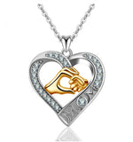 Mother love Crystal CZ Necklace 