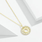 Gold Color Pendant Necklaces for Women Chain Necklace 925 Sterling Silver Fashion Style Jewelry