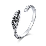 Four Seasons Leaf Silver Ring