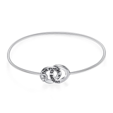 Love Circle Bracelet 925 Sterling Silver Bracelet 
