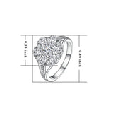 Crystal Wedding Ring Engagement Bride Favorite Jewelry Rings