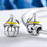 New Arrival Halloween Gifts 925 Sterling Silver Halloween Pumpkin Head Beads Charms fit Bracelets Necklace Jewelry