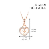 18K Gold Fashion Korean Version Of The Clavicle Personality Couple Simple Love Heart Pendant Necklace