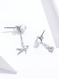 Valentine's Day Series 925 Sterling Silver Lover Dating Original Design Earrings for Women Pearl Jewelry