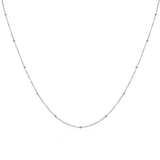 Bead Chain Necklace Custom Fashion Choker Silver Necklace Jewelry