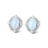 Gemstone Opal Fringe New Design Jewellery Cubic Zirconia Earrings