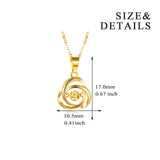 18K Gold Sleek Minimalist Celtic Knot Clavicle Chain