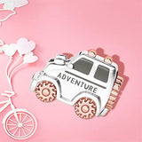 Explore The Unknown with You SUV Car Charm  Engraved with Adventure 925 Sterling Silver Charm Fit  Bracelets