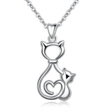 S925 sterling silver animal cat pendant cute pop pendant European and American fashion accessories jewelry wholesale